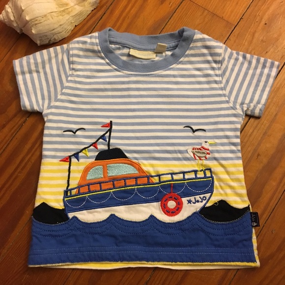 Jojo Maman Bebe Other - Jojo Maman Bebe 6-12 month Motor Boat Tee Shirt